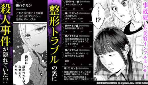 『顔整いには理解らない』事故死した美容インフルエンサー、浮かび上がるのは整形トラブルと美容医療の闇で…！？